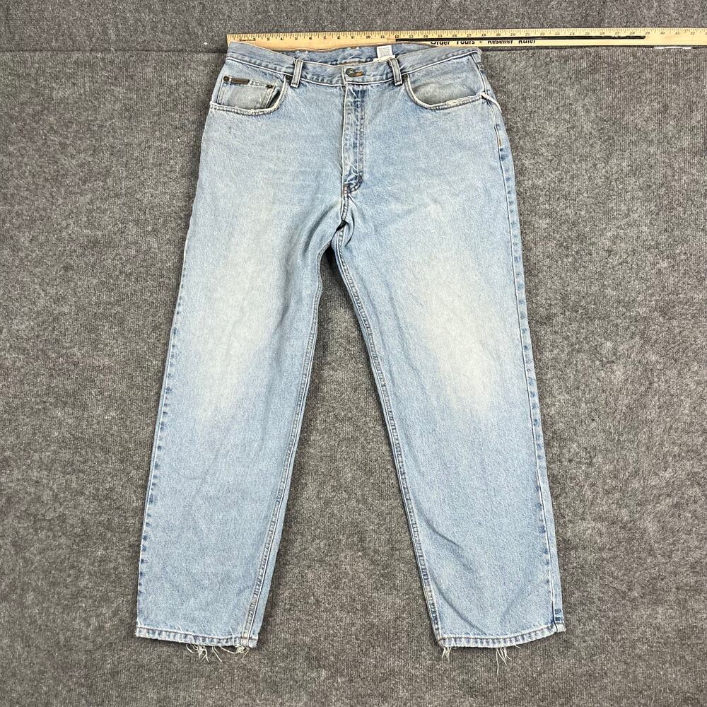 Calvin Klein Jeans Mens Size 36 Light Wash Blue Straight Leg Classic Denim USA